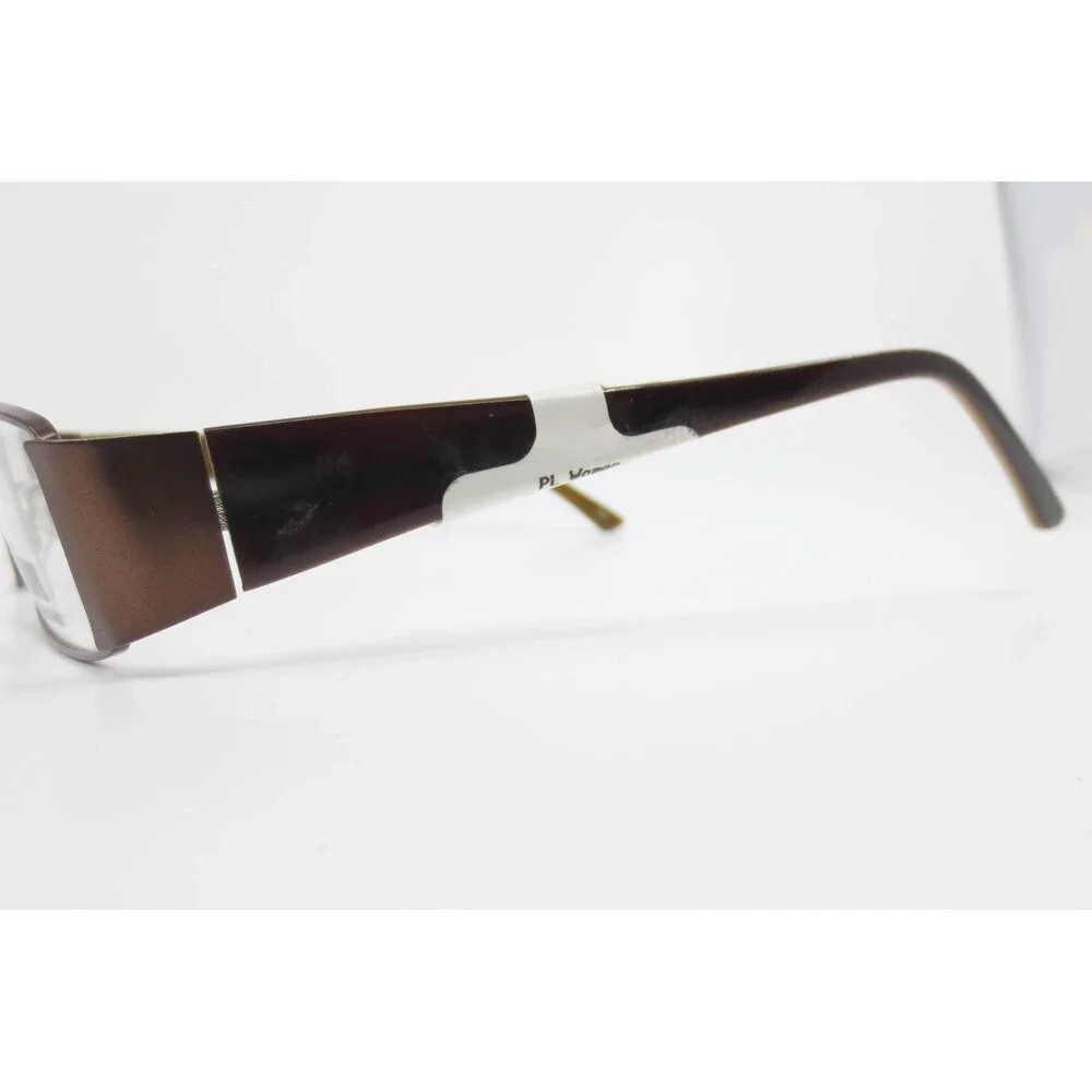 Tempo CTM9002 BR Brown Rectangular Eyeglass Frames 53-17-135 Demo Lenses New